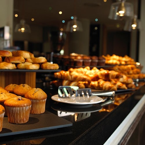 Serveerplateau gn 1/2 afm. 26,5x32,5cm. wit marmer