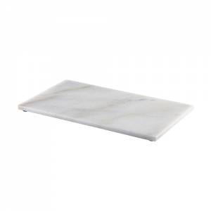 Serveerplateau gn 1/3 afm. 32x18cm. wit marmer