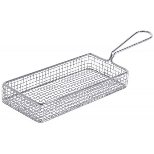 MINI FISH & CHIPS BASKET DIM. 21.5X10.5X3.5CM. stainless steel