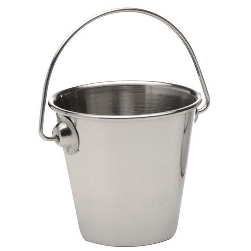 MINI-Pommes-Eimer Durchm. 9 CM. Edelstahl