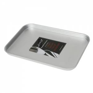 PLATEAU ALUMINIUM DIM. 31.5X21.5X2CM. (NE PAS PASSER AU LAVE-VAISSELLE, PAS POUR COUPER)