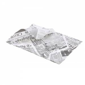 GREASE PAPER WITH PRINT 'THE DAILY TELEGRAPH' 35X25CM. P/500 PIECES