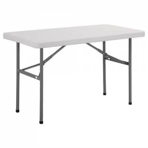 Tafel inklapbaar wit afm. 122x61x74cm.