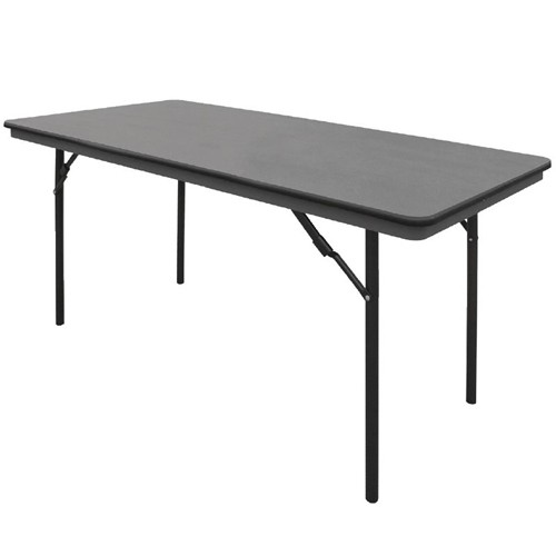 TABLE PLIABLE GRIS DIM. 152X76x75CM.
