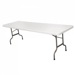 Tafel inklapbaar wit afm. 243x86x74cm.