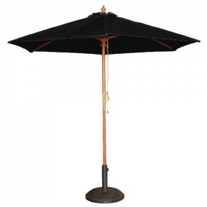 SONNENSCHIRM UM DURCHM. 250CM. SCHWARZ