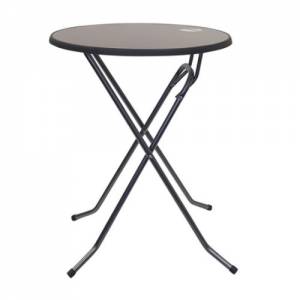 Statafel inklapbaar kleur punti (rand Antraciet) diam. 85cm. HG. 110cm.